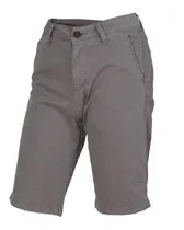 Comprar Bermuda Short Skinny De Gabardina Liso Hombre Casual