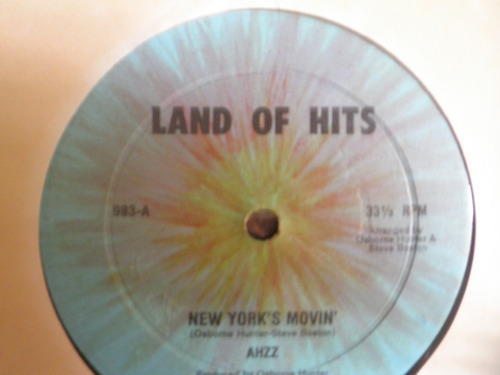 Disco Remix Vinyl Ahzz - New York's Movin' (2da. Edic. 1981)
