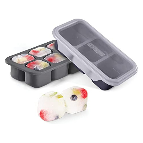 Perfect Portion Silicone Freezer Trays For Ice Cubes, S...