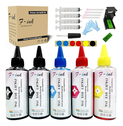 F-ank 5 Botellas De Tinta Y Kits De Recarga Compatibles 1131