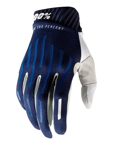 Guantes Ridefit Navy 100% Azul Blue White Talle M