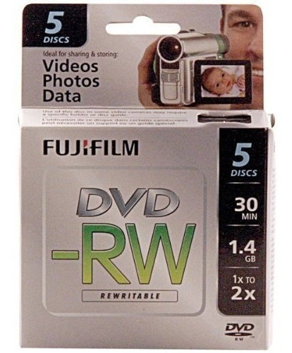 Fujifilm 25302425 Mini Dvd-rw De 1,4 Gb Para Videocamara 5 P