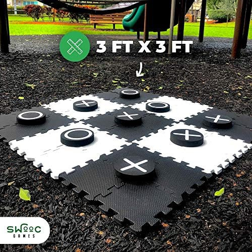 Juegos Swooc - Juego De Damas Gigantes Reversibles 2 En 1 Y