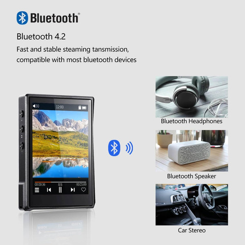 Reproductor Mp3 Alta Fidelidad Bluetooth F22 32gb Expandible