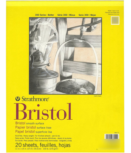 Strathmore Cuaderno De Dibujo De La Serie 300 Bristol - Pap.