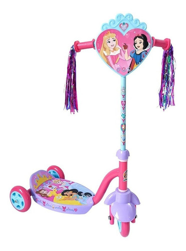 Apache Scooter 3 Ruedas Princesas Disney Edad 4 A 8 Años Color Rosa