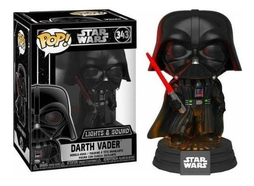 Funko Pop Darth Vader Con Luces #343 Star Wars Light & Sound
