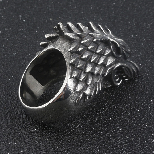 Game Of Thrones Anillo Casa Stark Lobo 1.9cm Ned Arya Sansa