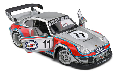 Miniatura Porsche 911 Rauh-welt Begriff (993) Bodykit Martini Racing 2020 Prateado 1:18 Solido