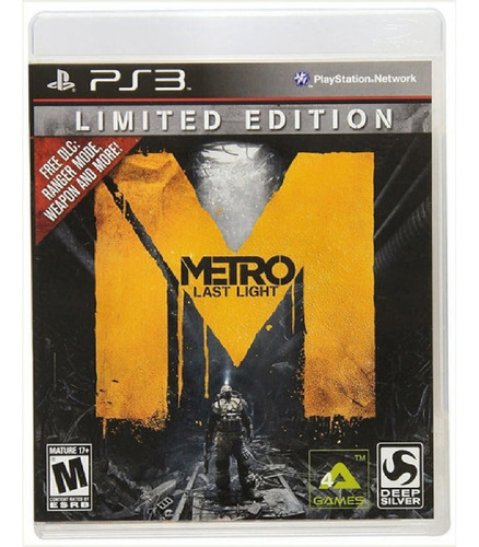 Jogo Metro Last Light Limited Edition Ps3 Midia Fisica