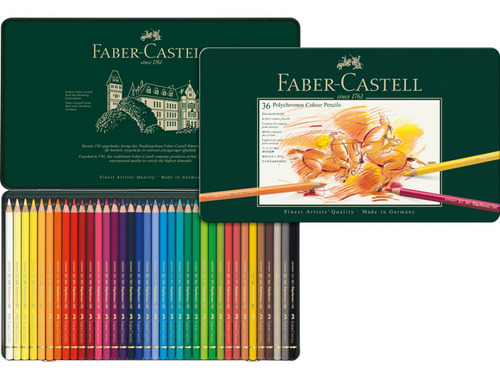 Lata Ecolápices Polychromos Faber-castell X36 Colores