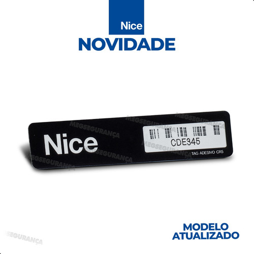 Etiqueta adhesiva para vehículo Linear-HCS Nice Peccinin CR5-a de 915 MHz