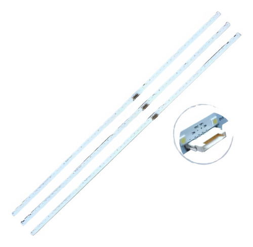 Kit 3 Barras De Led Un75nu7100 Un75ru7100