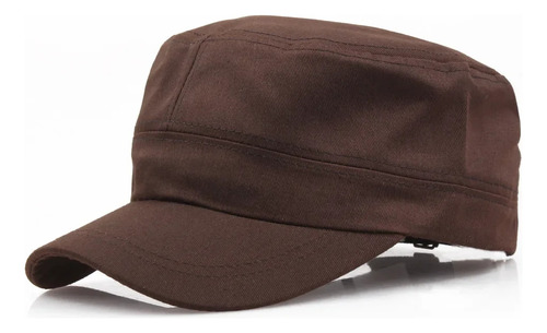 Gorro Militar Ajustable De Color Liso Unisex, Retro, De Algo