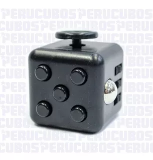 Cubo Relajante Antiestres Negro Con Negro Fidget Cube