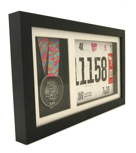 Quadro / Moldura Portamedalha - Foto E Medalha Horizontal