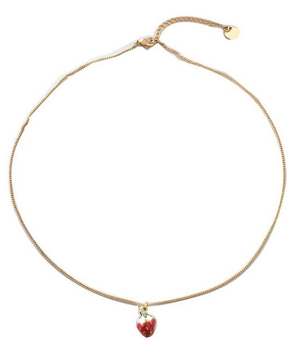 Collares Con Colgante De Fresa Para Mujer, Cadena  Bn57