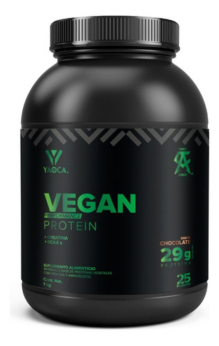 Suplemento En Polvo Yaoca Proteina Vegana + Creatina + BCAA´S  1 Kg