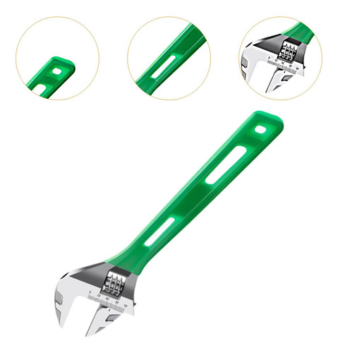 Llave Ajustable De Gran Apertura, Herramienta 12 Pulgadas