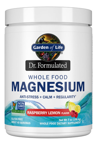 Garden Of Life Dr. Formulated Whole Food Magnesio 7.00 Oz En