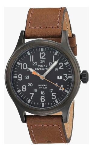 Timex Men's Reloj Hombre Expedition Scout Correa De Cuero Ge