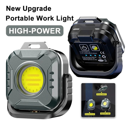 Luz De Trabajo Portátil Multifuncional, 500lm, 6 Modos De
