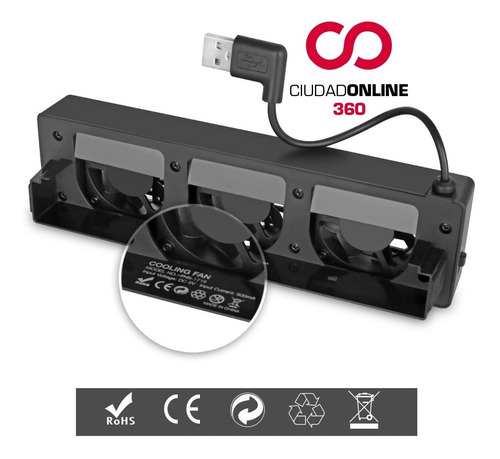 Imagen 6 de 10 de Cooler Ventilador Accesorio Nintendo Switch Para Refrigerar Tu Consola De Juegos
