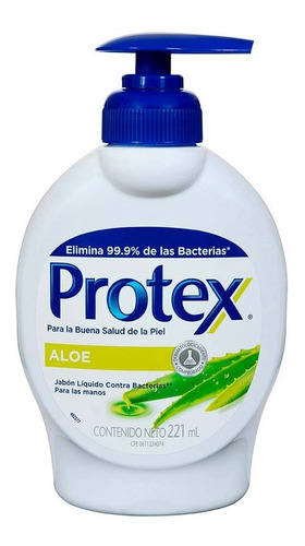 Jabón Líquido Protex Aloe Con Dosificador 221 ml