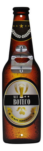 Abridor De Garrafas De Parede Decorativo Com Ímã Meu Boteco