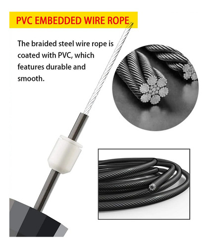 Corda De Pular Cross Speed Rope Rolamento Profissional