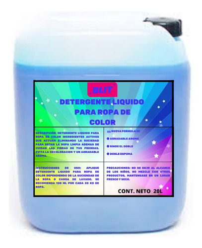 Detergente Líquido Para Ropa De Color Max Color 