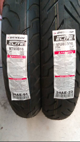 Par De Cauchos Delantero Y Trasero Dunlop 34ae-23 Mu85b16