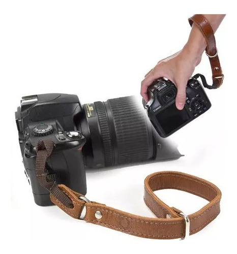 Alça De Mão Handstrap Câmera Couro Legítimo Photopro 3 Cores