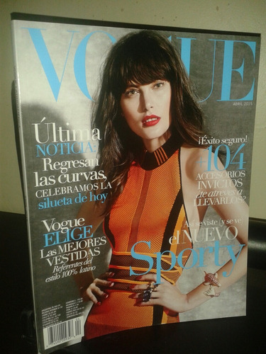 Revista Vogue Latinoamerica Abril 2015 Coleccion Diseño Moda