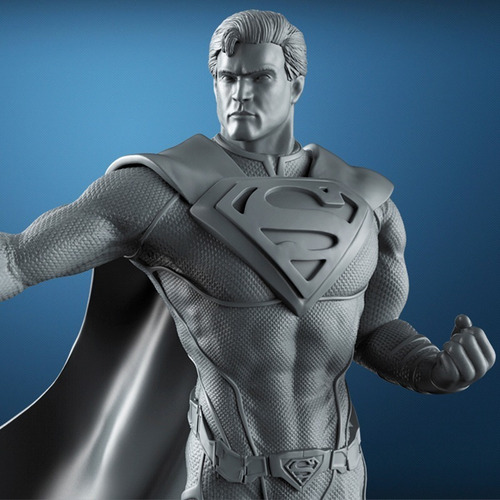 Imagen 2 de 5 de Figura Superman Dc Para Pintar Impresion 3d