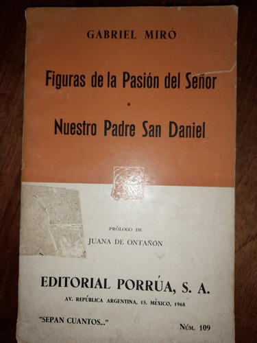 Gabriel Miró Figuras De La Pasión Del Señor Porrúa E11