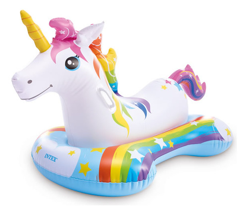 Montable Inflable Para Niños De Unicornio Alberca Intex