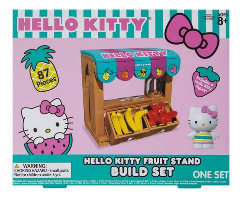 Hello Kitty Bloques Figuras Oficial Fruit Stand Construcció