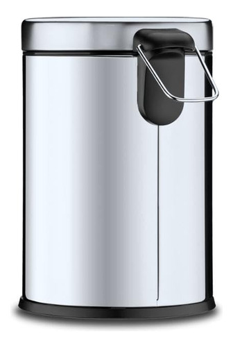 Lixeira Inox 12 Litros Com Pedal E Cesto Removível Estilo