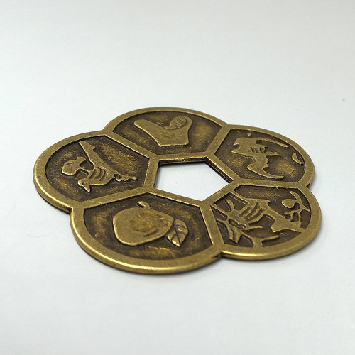 6x Simulation Ancient Chinese Old Copper China