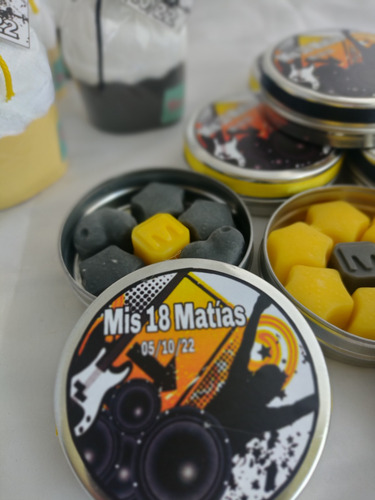 20 Latas Personalizadas Con 7 Jabones