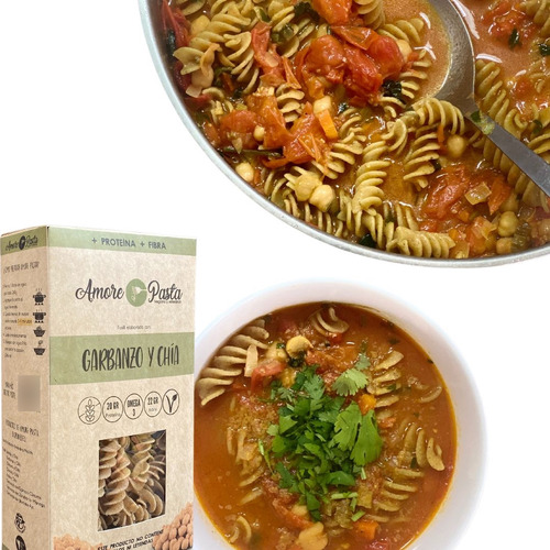 Fusilli De Garbanzo Amore Pasta 260g De Proteína Sin Gluten