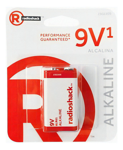 Pila Alcalina Radioshack 9v Multiuso