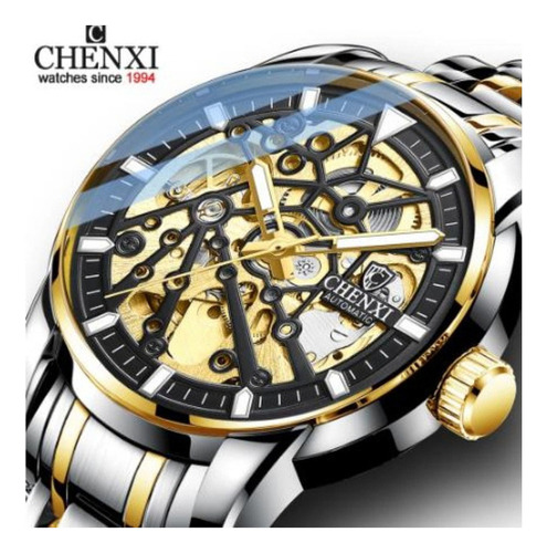 Reloj Automático Impermeable De Lujo Chenxi De Acero Inoxida