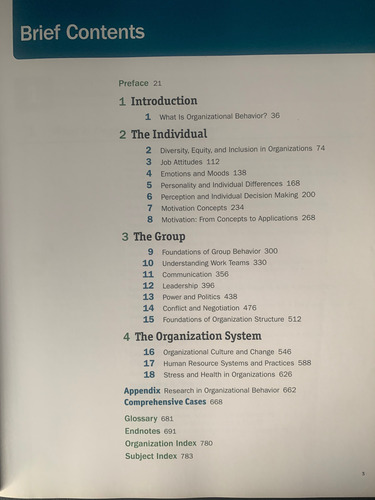 Organizational Behavior, Stephen Robbins, Timothy Judge19th