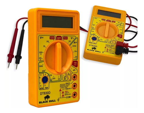 Multímetro Digital Com 1 Par De Ponta De Teste Voltagem