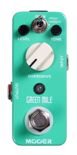 Pedal De Overdrive Para Guitarra Eléctrica Mooer Green