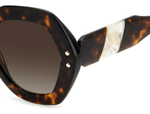 Lentes De Sol Carolina Herrera Mujer Her 0126/s Color Havana White Color de la lente Café Desvanecido Color de la varilla Havana/Blanco Color del armazón Havana White Diseño Ocean