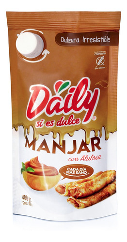 Manjar Dulce De Leche Daily Con Alulosa 400 Grs