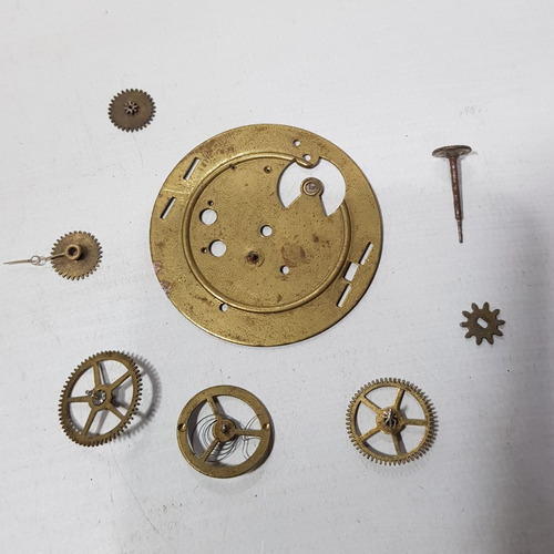 Imagen 10 de 10 de Antiguos Cuadrantes Maquinas Reloj A Restaurar Lot Mag 59387
